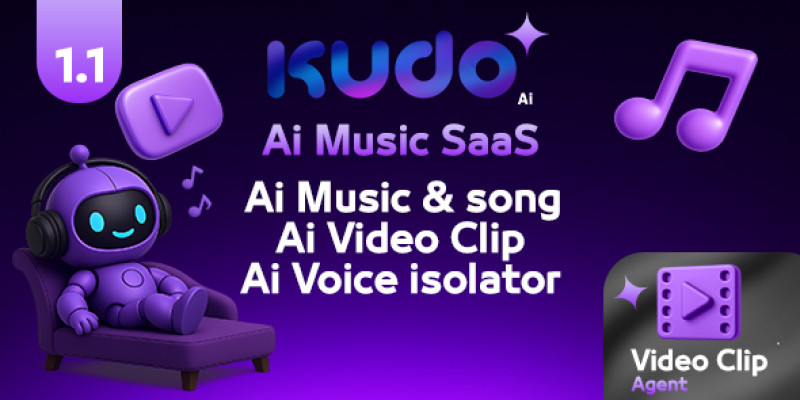 Kudo AI — Music, Voice & Video Generator SaaS